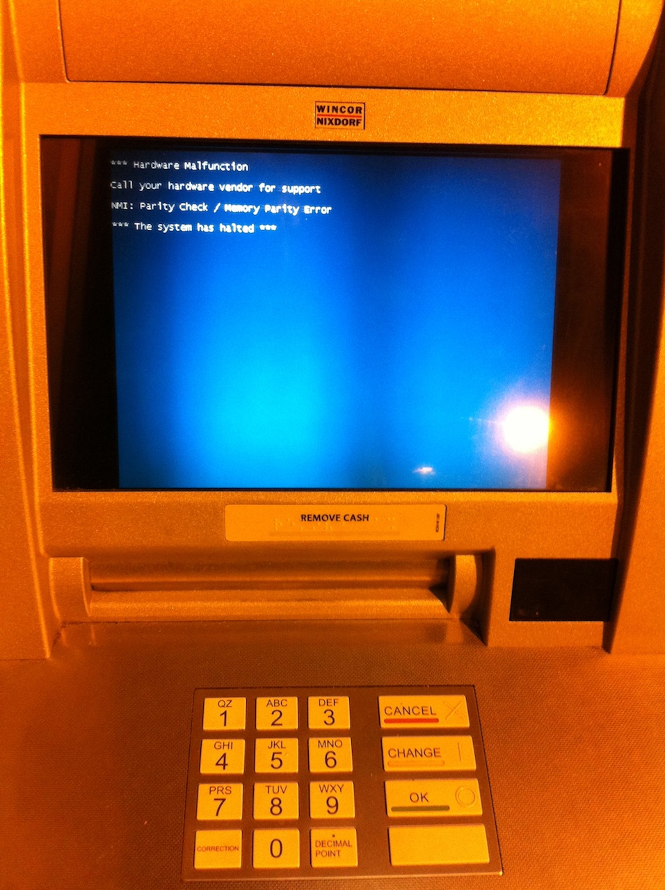 ATM BSOD. Argh!