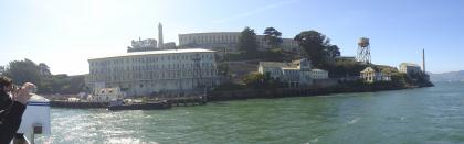 Arriving at Alcatraz