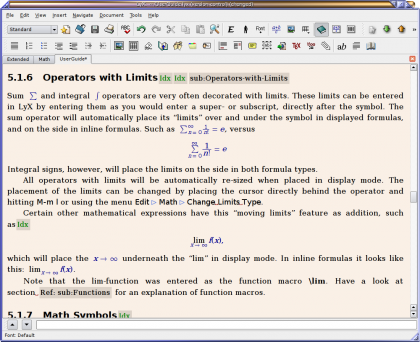 Writing LaTex in LyX